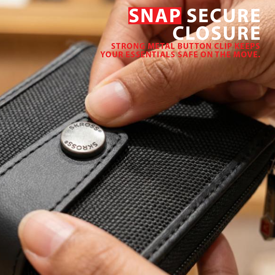 Secure RFID Multi-Currency & Multi-Pocket Card Holder | Designed in Swiss