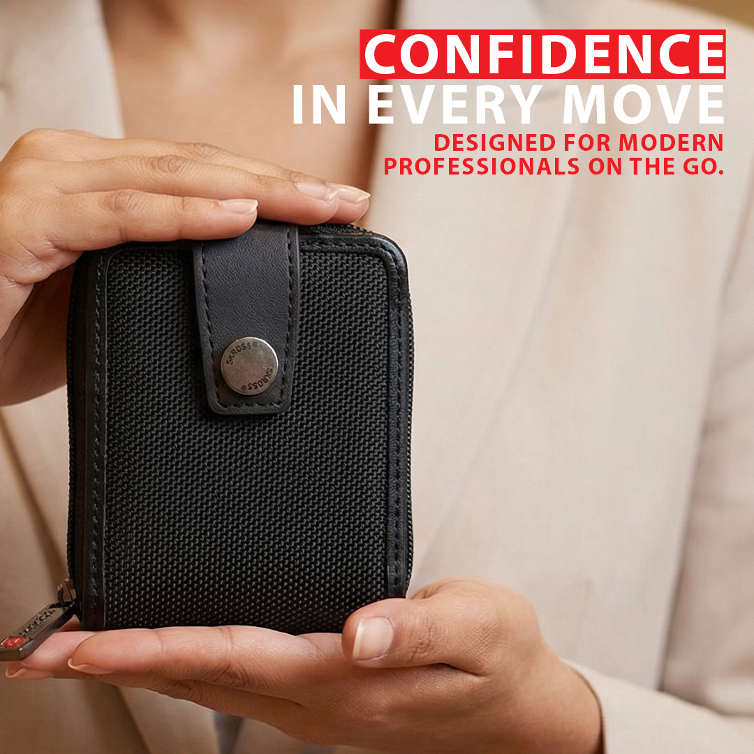 Secure RFID Multi-Currency & Multi-Pocket Card Holder | Designed in Swiss