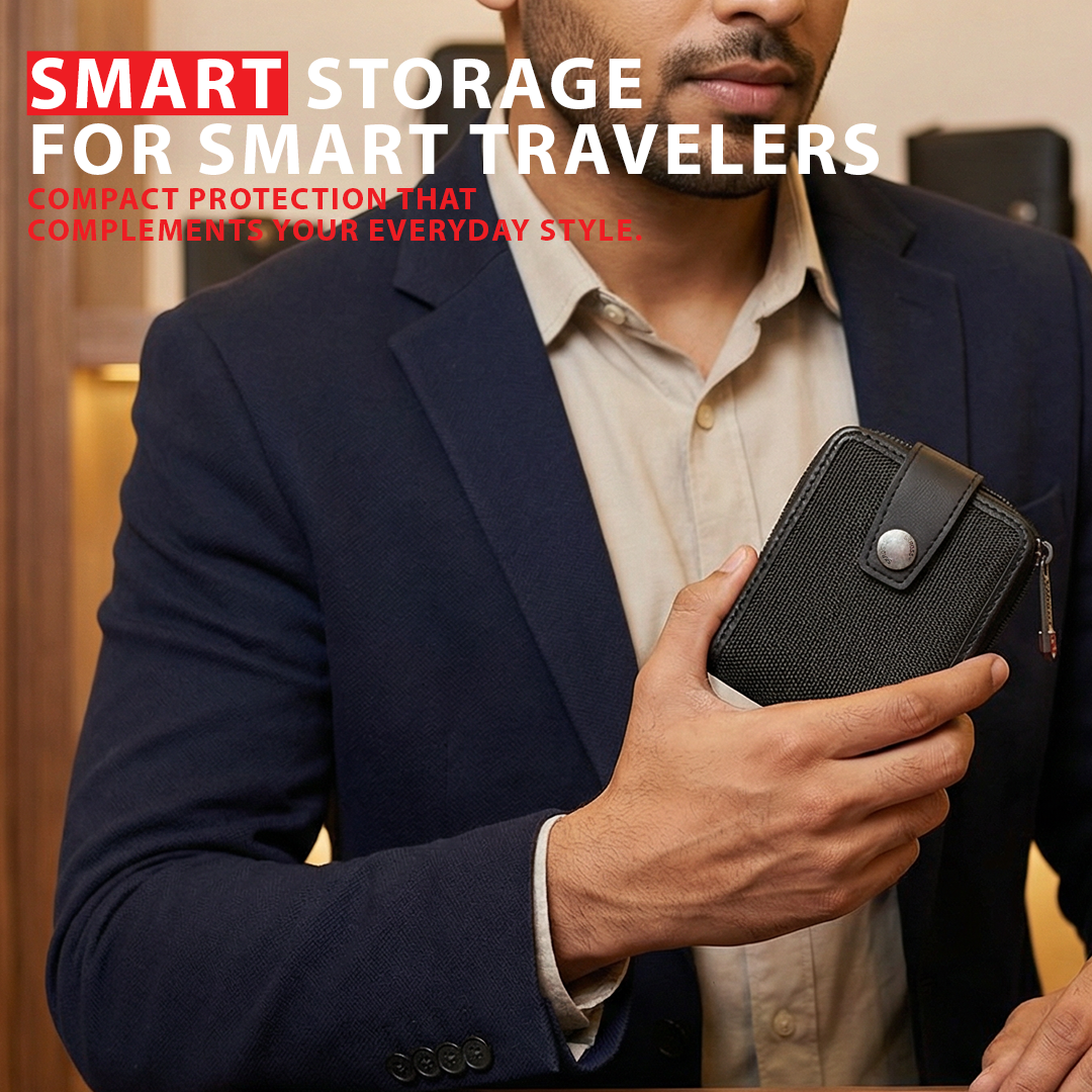 Secure RFID Multi-Currency & Multi-Pocket Card Holder | Designed in Swiss