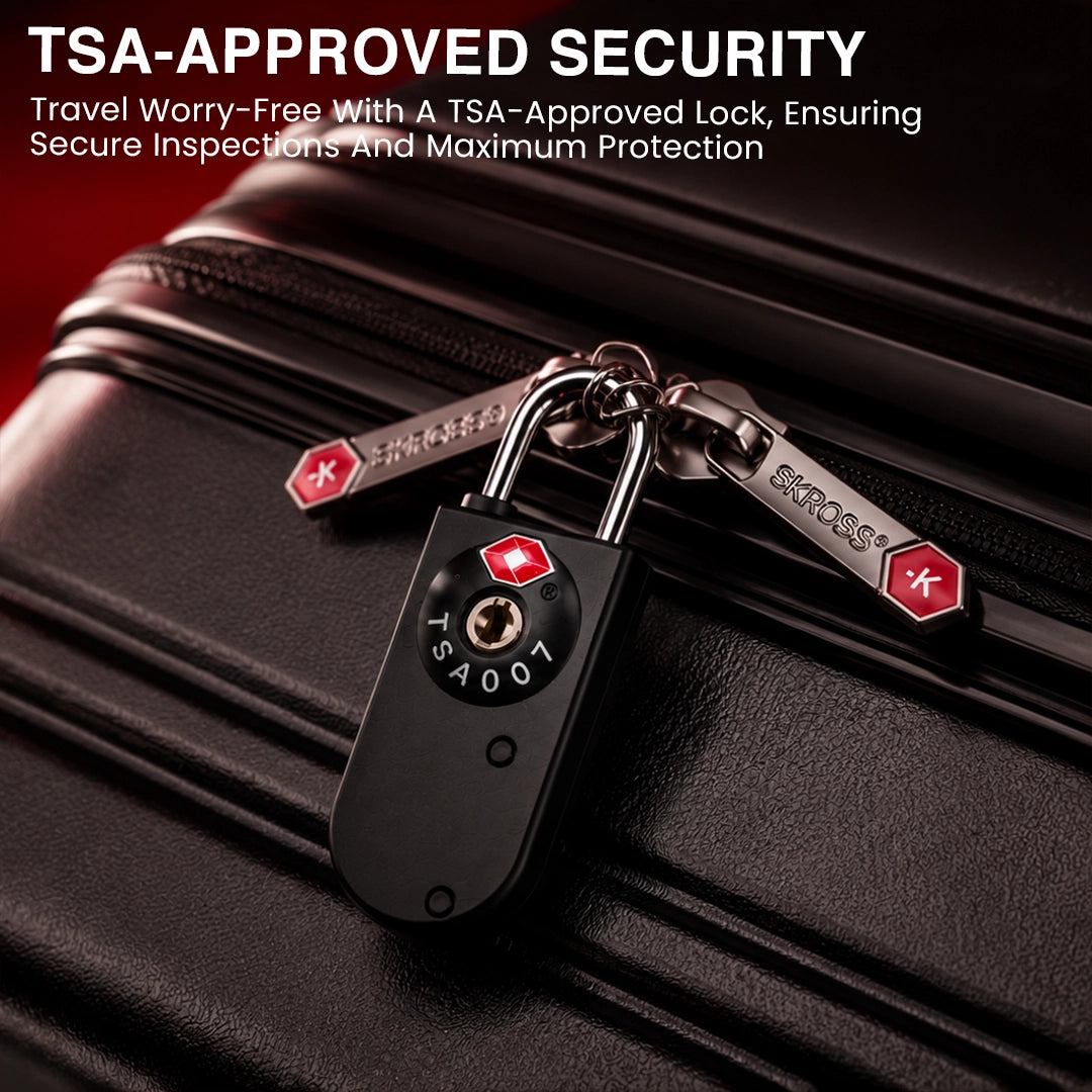 SmartCard TSA Lock Set with 2 Card Keys by Skross | Designed in Swiss | 1 Year Warranty