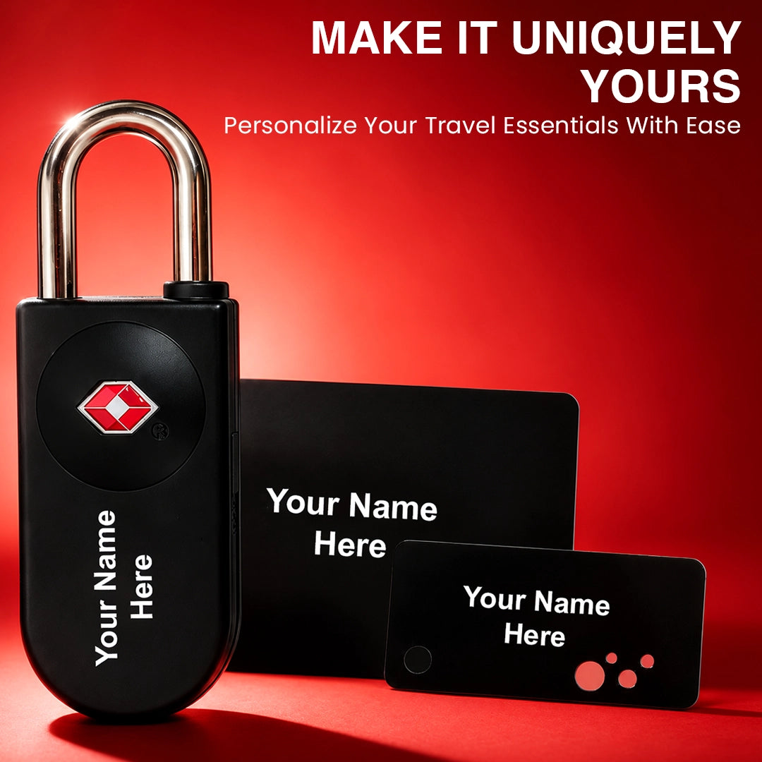 Personalised SmartCard TSA Lock Set with 2 Card Keys by Skross | Designed in Swiss | 1 Year Warranty
