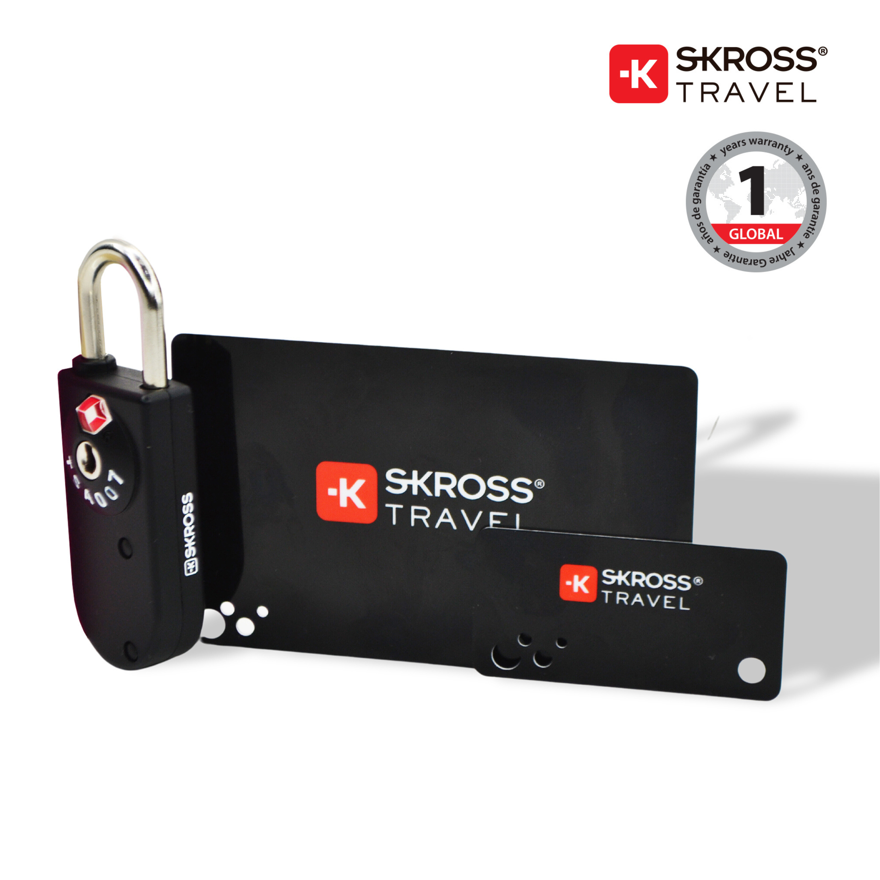 SmartCard TSA Lock Set with 2 Card Keys - Travel Organizer - SKROSS Travel