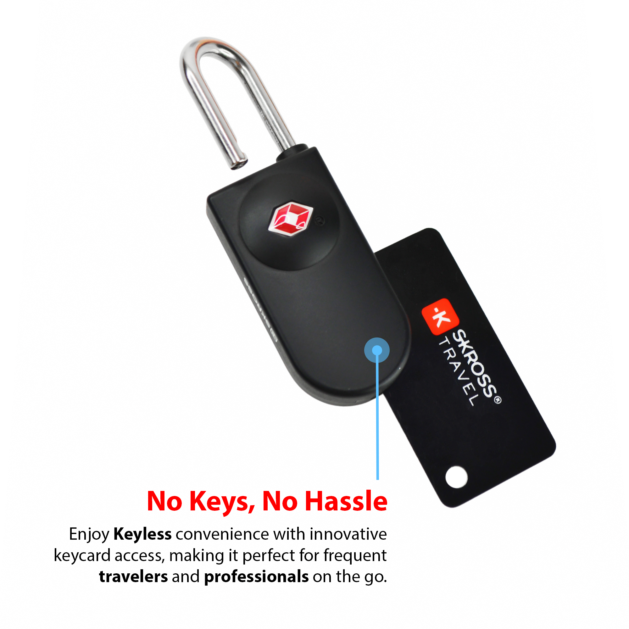 SmartCard TSA Lock Set with 2 Card Keys - Travel Organizer - SKROSS Travel