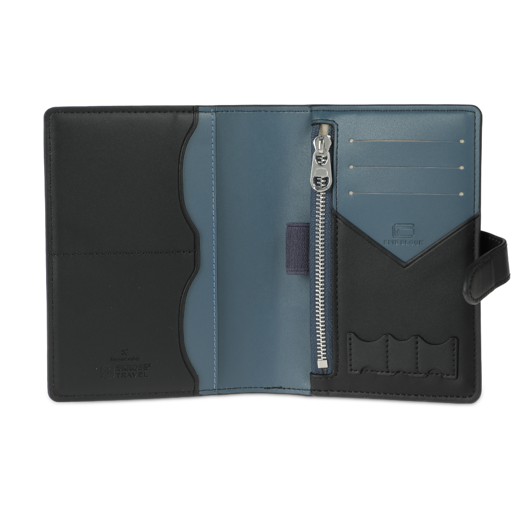 Ambassador Passport Wallet - Black - Travel Organizer - SKROSS Travel