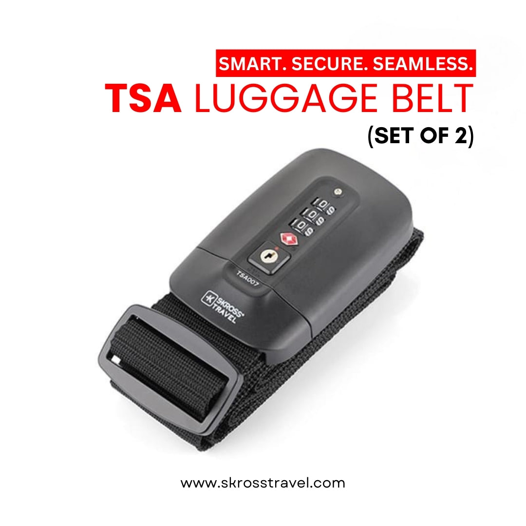 Luggage Belt With TSA Lock - Travel Organizer - SKROSS Travel