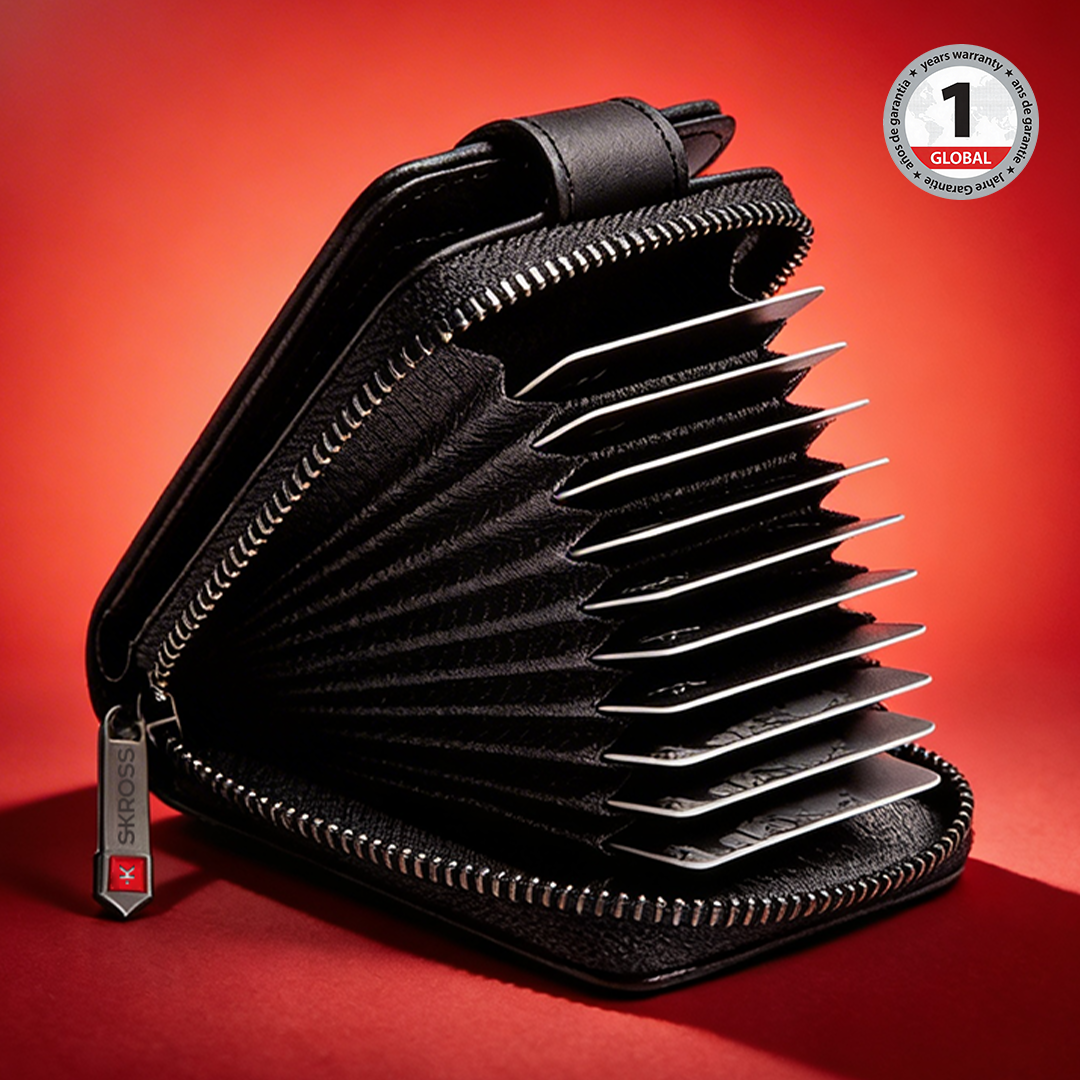 Secure RFID Multi-Currency & Multi-Pocket Card Holder