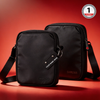 Travel Executive Series Pocket Shoulder Sling Bag with Personalised Luggage Tag